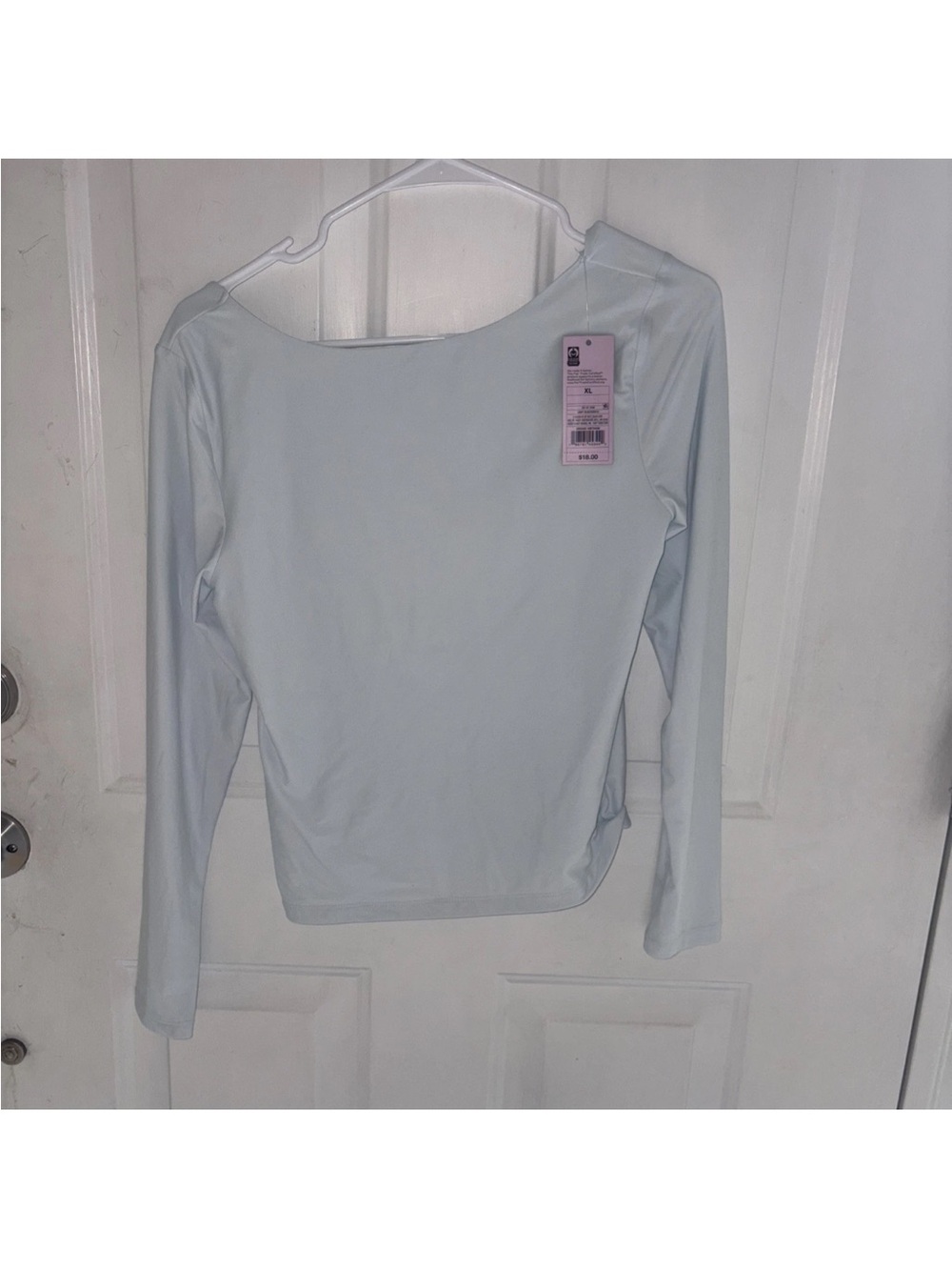 Target Light Blue Long Sleeve Boatneck Top